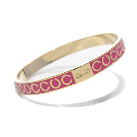 Coach Thin Op Art Pave Pink Bracelets BZQ | Women